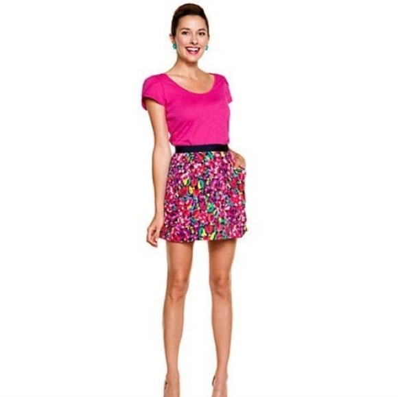 Lilly Pulitzer Clover Skirt Multi Wild Confetti Size 6 NWT - Picture 3 of 5
